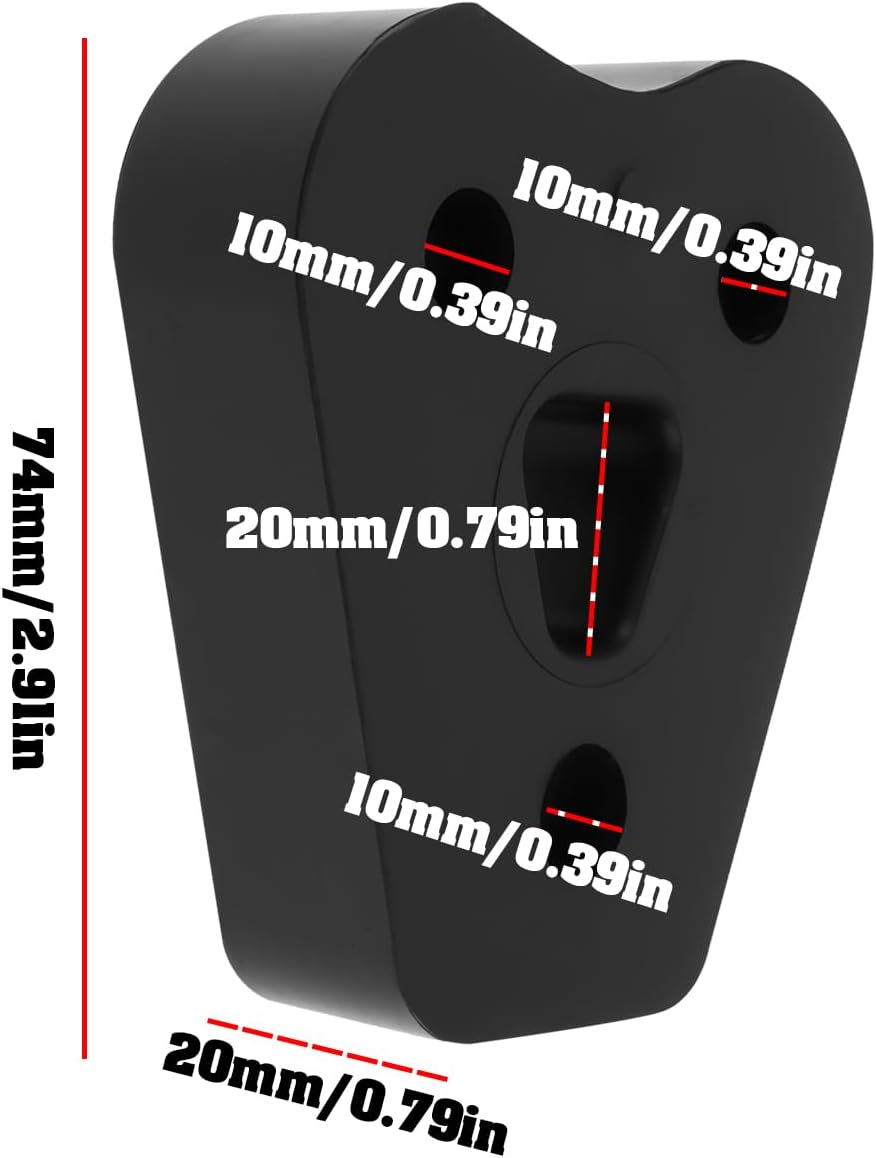 2Pcs Exhaust Muffler Hanger Rubber 1577A018/ MB431175 Compatible with Mitsubishi Pajero V36V MK2 2.8D image number 3