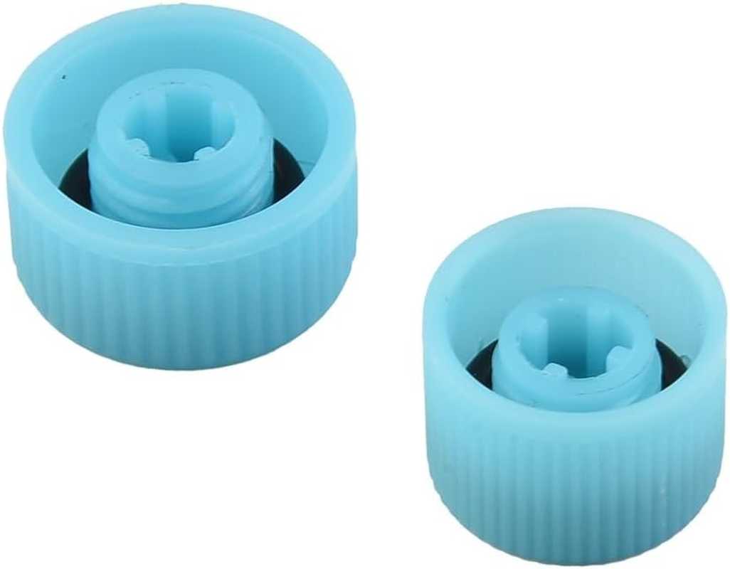 2Pcs Blue Replacement Valve Caps,For Car Air Conditioning, Leakproof R134A AC System Charging Port Caps (High and Low Pressure) Valves, Automotive Replacement Air Conditioning Valves,Air Conditioning