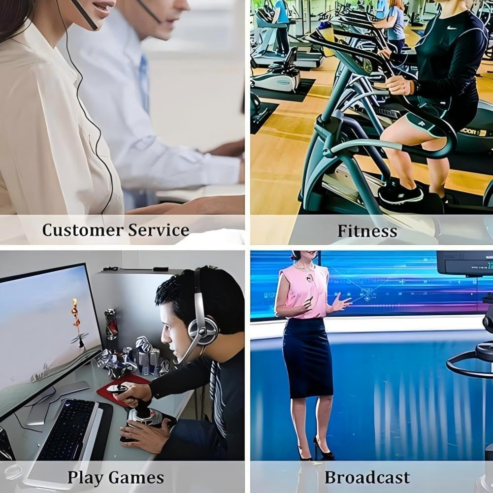 Clips for Earphone Wire,Rotate Black Earphone Cable Clothing Clip for Fixing Headphone Wire 10Pcs,Accessories for Walking Exercising Running Hiking image number 3