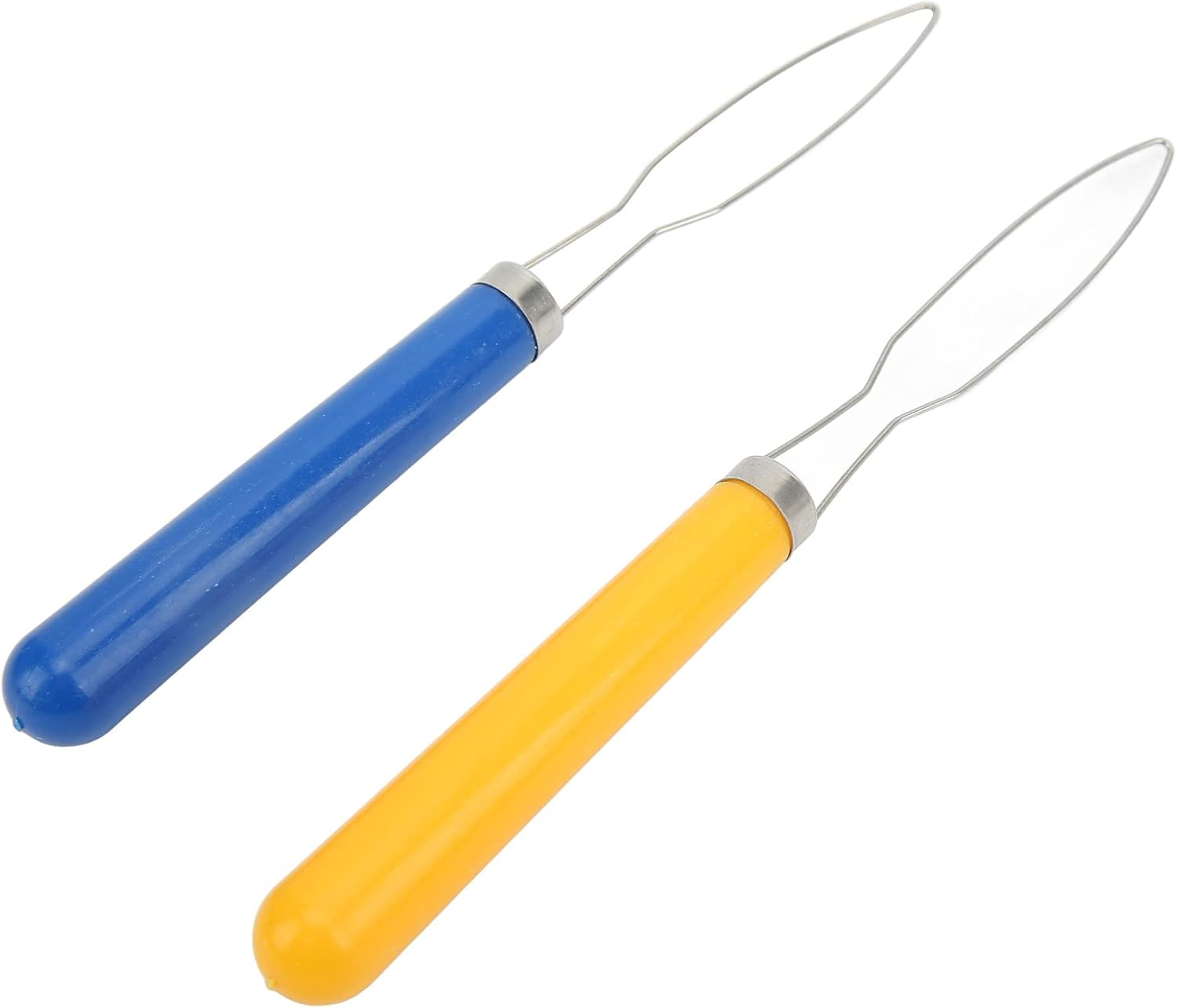 Jiawu Dressing Aids with Button Hooks, Easy to Use, Tools Made of Stainless Steel and Plastic, 2 Pieces, Button Hooks for Household Use image number 4