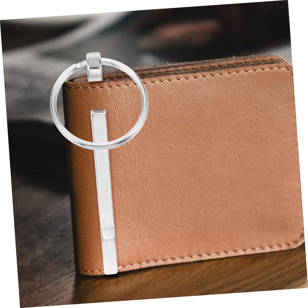 UTHCLO 2Pcs Stainless Steel Money Clip and Keyring Wallet Set Small Cash Holder Carabiner Clip for Outdoor Hiking Backpack Belt Portable Sturdy for Men image number 4