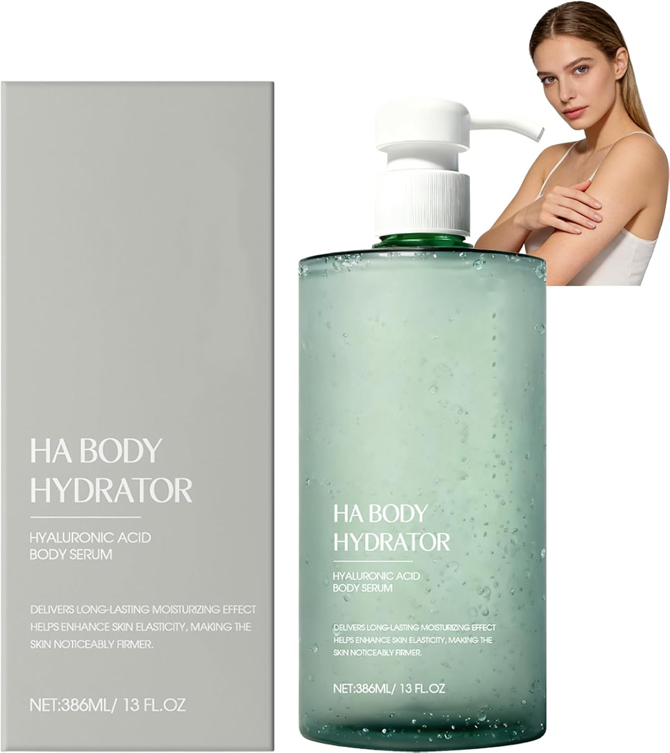 Hyaluronic Acid Body Serum, HA Body Hydrator for Dry Skin, Lightweight Bodys Serum for Deep Hydration, Fast Absorbing Moisturiser with Hyaluronic Complex, Non-Greasy Daily Hydrating Care (1) image number 5