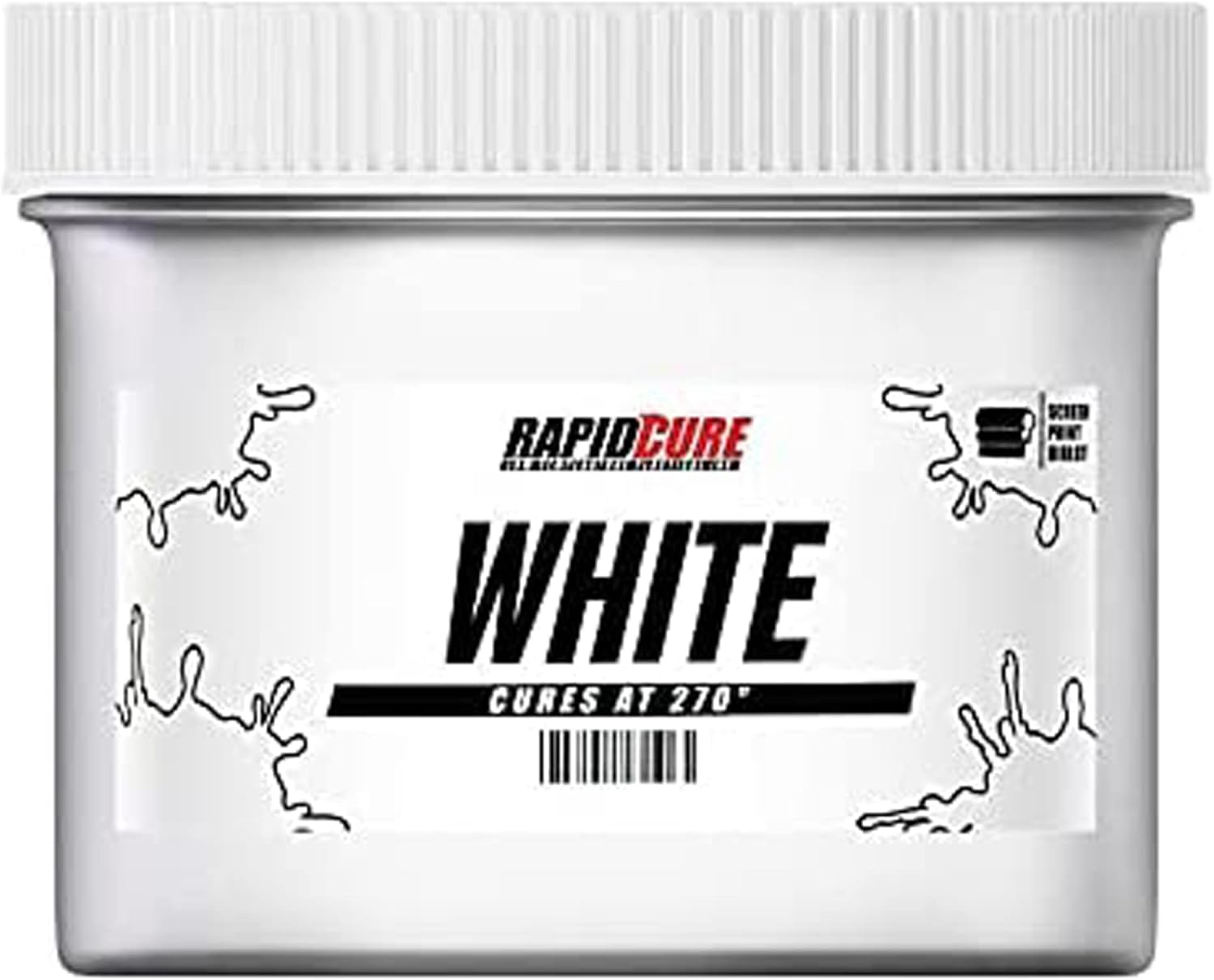 Rapid Cure&reg; Screen Printing Ink White (Quart - 32Oz.) - Plastisol Ink for Screen Printing, Fast Curing Fabric Paint - Screen Print Direct&reg;, USA Made image number 2