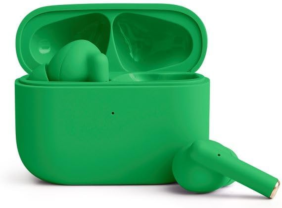 FOREVER Colorum TWS Bluetooth Headphones 5.3 Green - In-Ear Earphones with Deep Bass - Headphones with Microphone - Adapts to the Ear Shape - USB-C for Fast Charging - Headphones Android and Ios image number 3