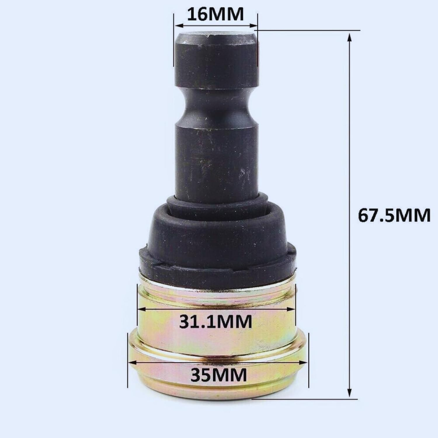 TDR Ball Joint Upper Lower Polaris Sportsman Scrambler RZR Ranger Hawkeye ATV Suspension Replacement Metal Parts WE350040 7081666 7061220 53-50040 image number 3