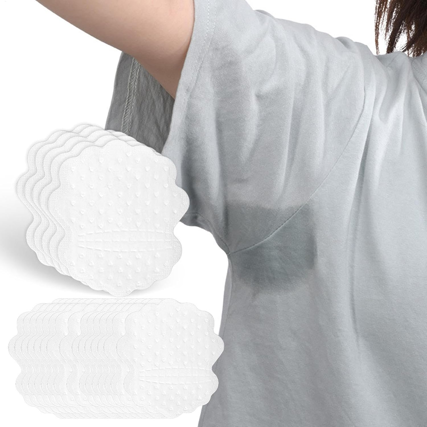 Zibeem Sweat Pads for under Arms,Armpit Sweat Patches Non Visible Sweat-Absorbing Patch | Portable Armpit Protection anti Sweating Pads, Breathable Dress Guards for Summer Daily Use image number 6