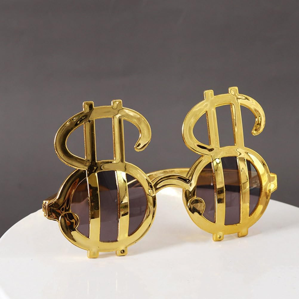 Coin Glasses Funny Party Eyewear Lightweight Plastic Glasses Photo Booth Props Novelty Festival for Adults and Kids image number 5