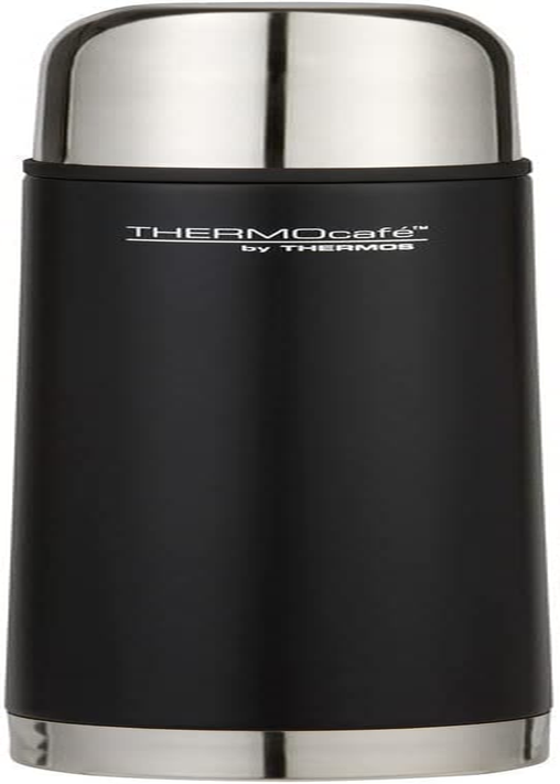 Thermocafe by Thermos Vacuum Insulated Slimline Flask, 500Ml, Matte Black, ED05BLK6AUS