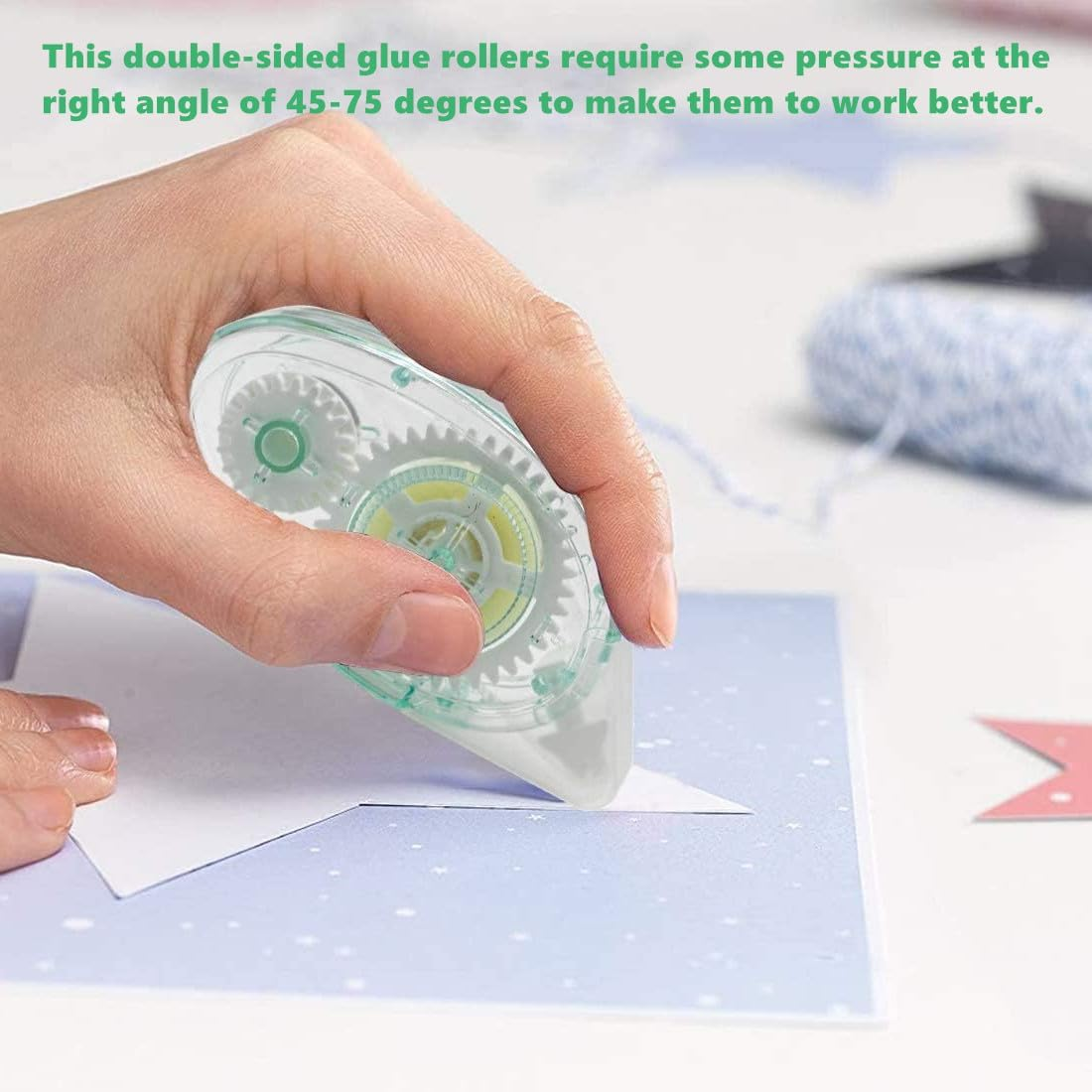 6 Pcs Scrapbook Tape, Double Sided Adhesive Tape for Scrapbooking Supplies, Craft, Photo, Album, Cards, Gift Wrapping (10M X 8Mm) image number 3