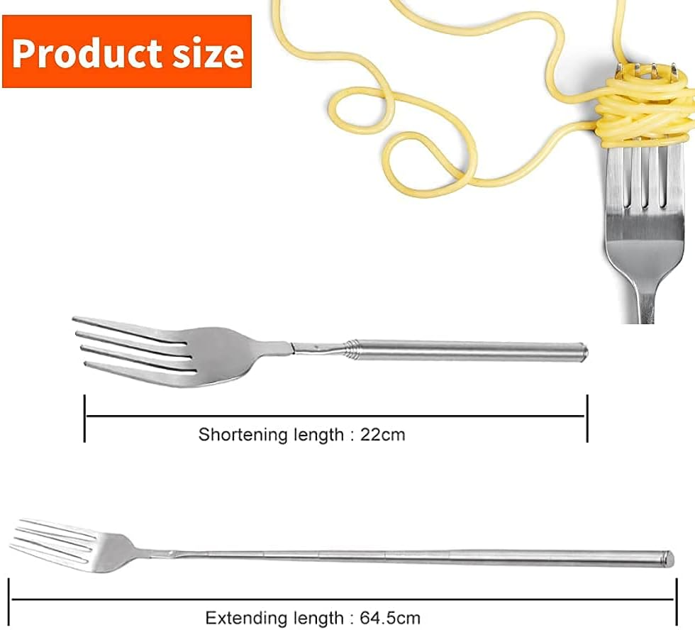 Stainless Steel Extendable Forks - BBQ & Dinner Forks, Extends to 25 Inch image number 2
