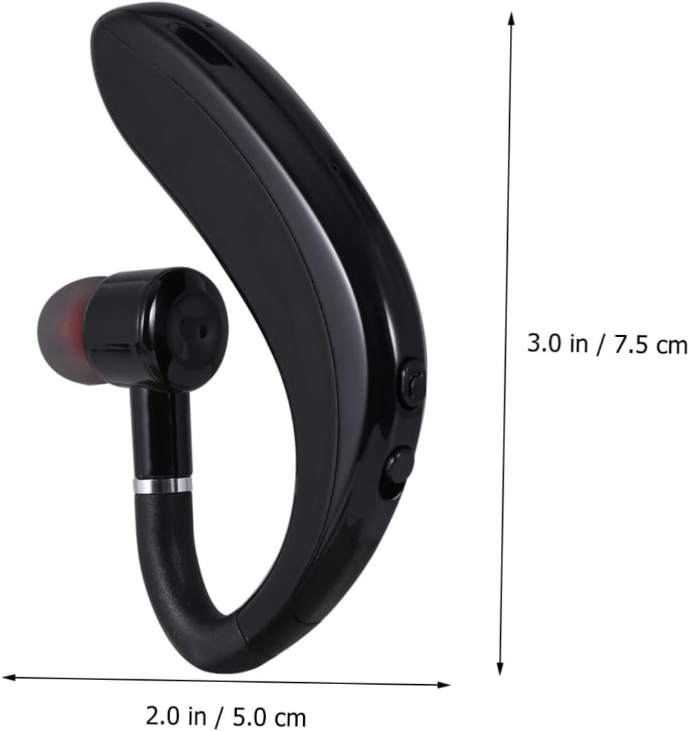 Uonlytech Wireless Wireless Technology Earphone S109 -Side Earpiece with Long Battery Life, TWS Hands-Free Headset for Driving and Workout, Black