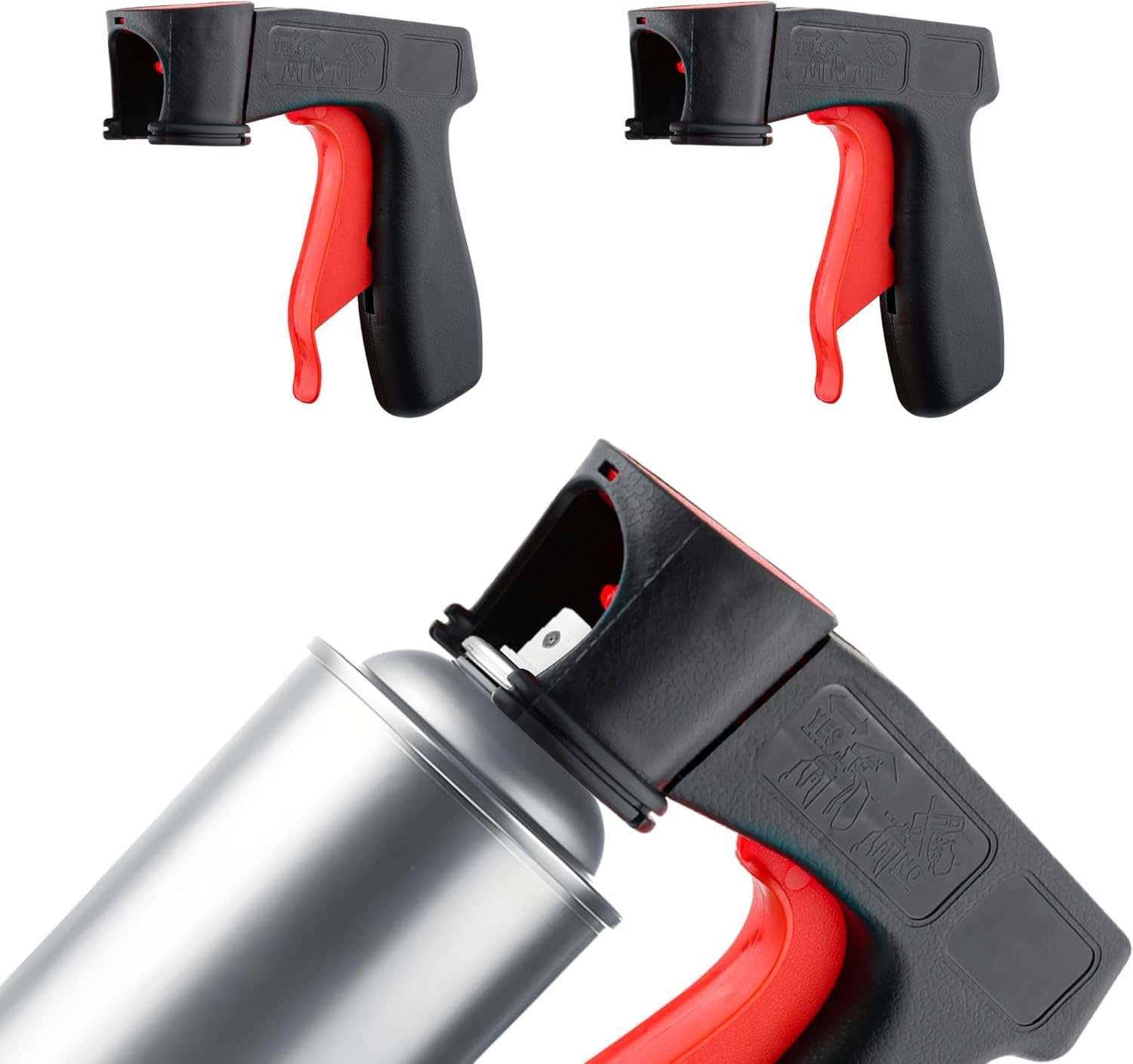 2PCS Spray Can Trigger Handle with Full Hand Grip,Reusable Paint Handle with Trigger to Convert Spray Cans to Paint Sprayer,Automotive Paint Sprayer Suitable for Body Repair Paint Sprayer image number 5
