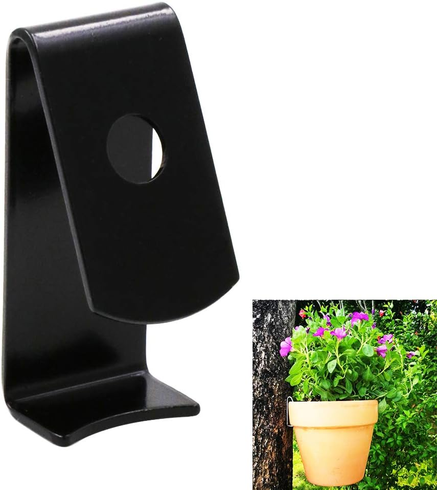 XKT 10 Pack Plant Pot Latch Hangers, Holds 3.5" to 8" Standard Terra Cotta Clay Flower Pot (Black) image number 2
