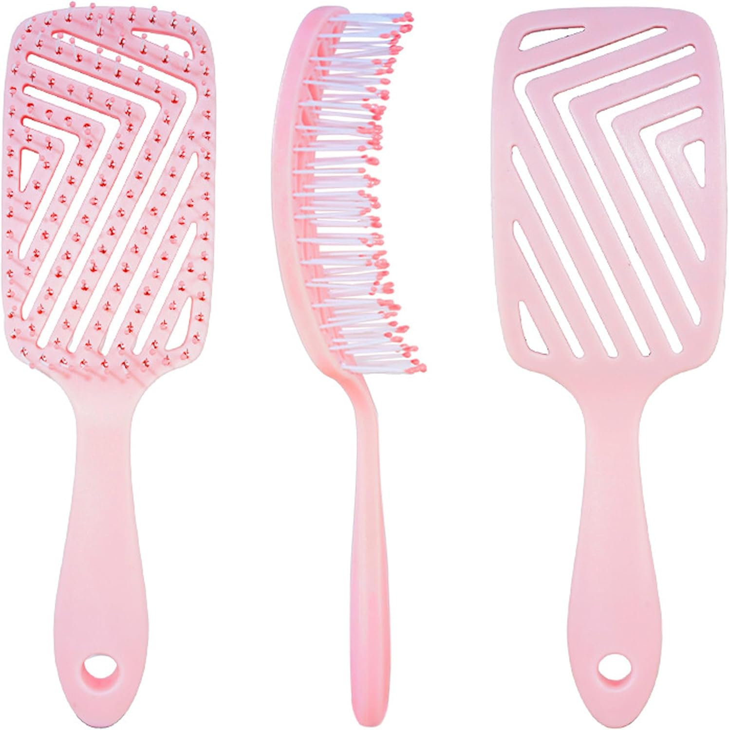 Detangler Hair Brush for Wet and Dry Hair, Comfortable Detangling Brush, Vented and Curved Hair Brush for Women Men Kids image number 6