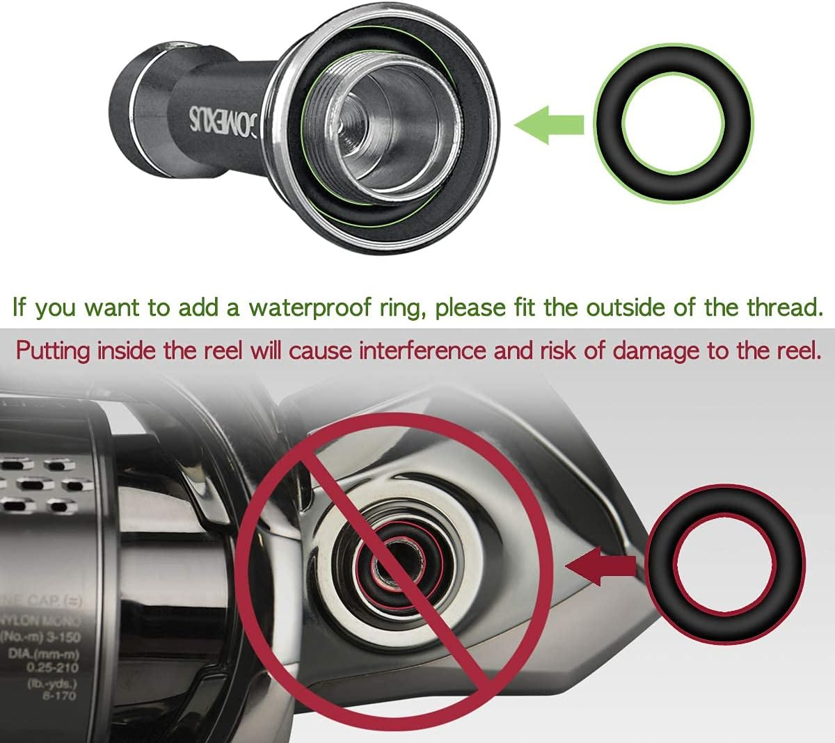 GOMEXUS R1 Reel Stand Protect Reel from Rock Compatiable for Shimano Stradic Stella Vanford Daiwa Saltist Exist image number 4