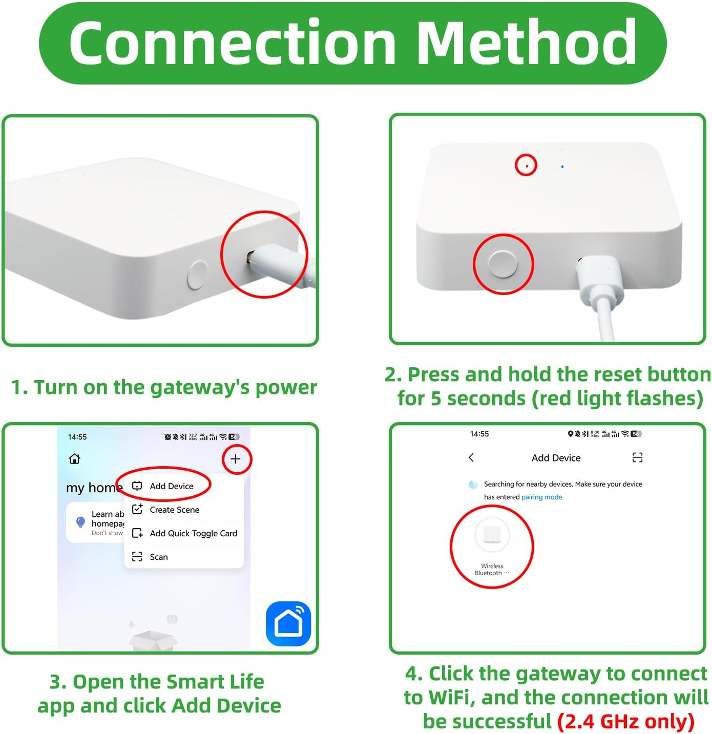 Arotelicht Wifi Gateway, Smart Hub for Bluetooth Downlights, Home Bridge Remote for Smart Devices, Compatible with Alexa and Google Assistant, Voice Control (Wi-Fi Only 2.4Ghz) image number 3