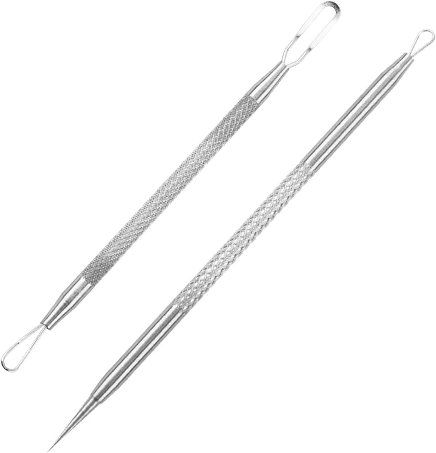 Black Blackhead Tool Kit,Stainless Steel Acne Needles Double Side Spot Squeezer Tool Pimple Extractor Popper Tool Kit Used to Remove Facial Blackheads and Pimples image number 1