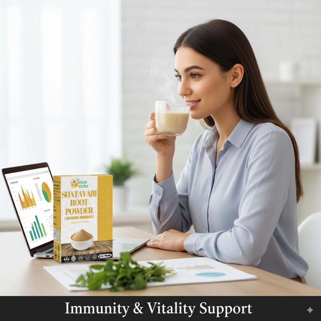 Herbs Botanica Shatavari Powder 150G &ndash; Pure, Natural Herbal Powder for Smoothies, Juices, Cooking & DIY Recipes image number 6