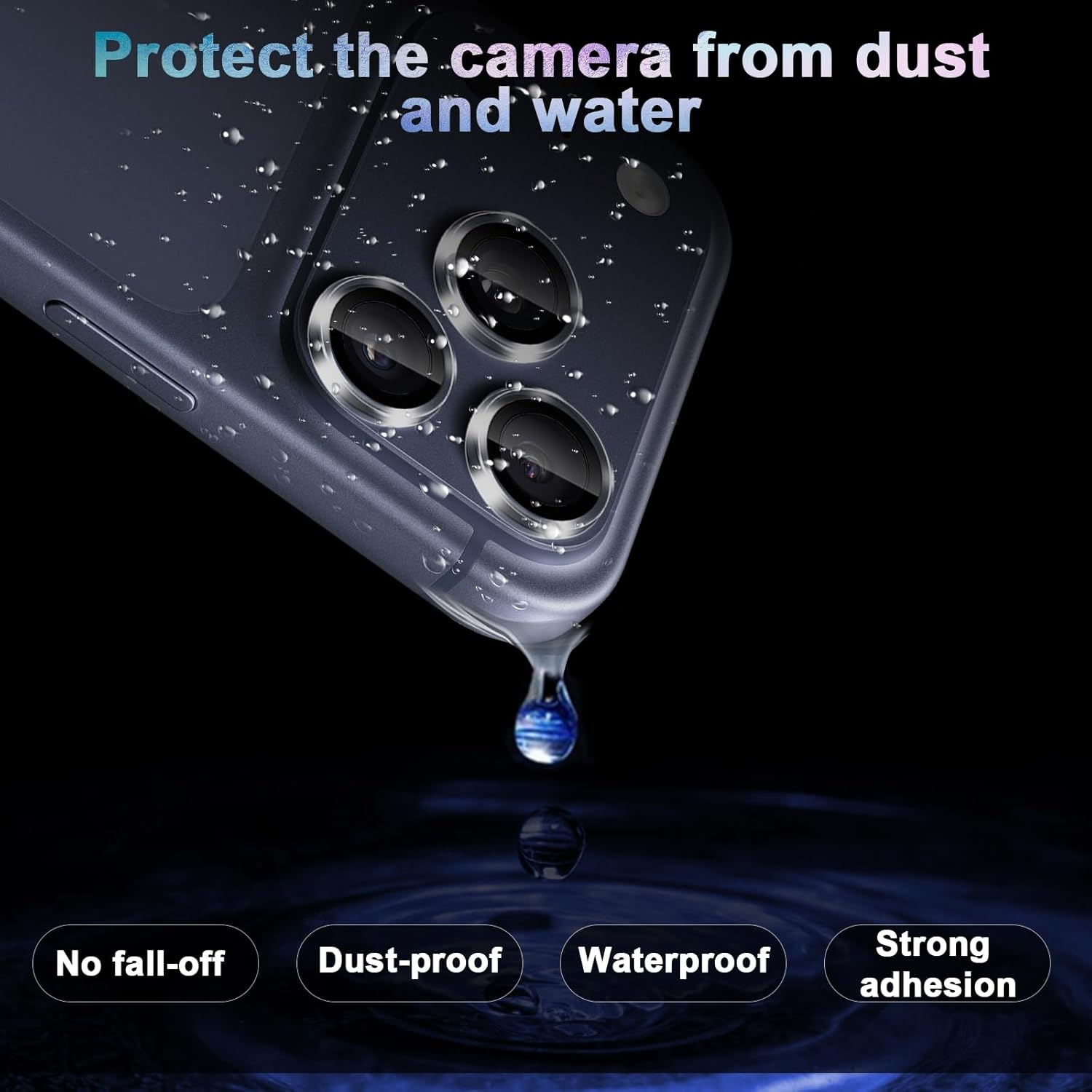 Lutree Tempered Glass Camera Protection for Iphone 17 Pro/Iphone 17 Pro Max, 9H Hardness, HD Individual Lens Film, Metal Ring + Protective Glass, Anti-Scratch Camera Protection, Transparent