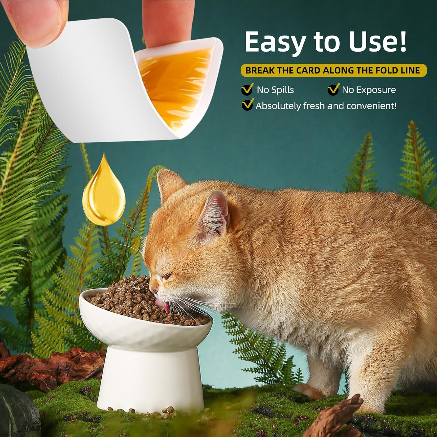 Tuna Omega 3 Fish Oil for Dogs and Cats, Better than Salmon Fish Oil, Omega 3 Fatty Acids EPA & DHA for Pets, Promoting Skin and Coat Health, 10 Cards of Fish Oil per Box image number 1