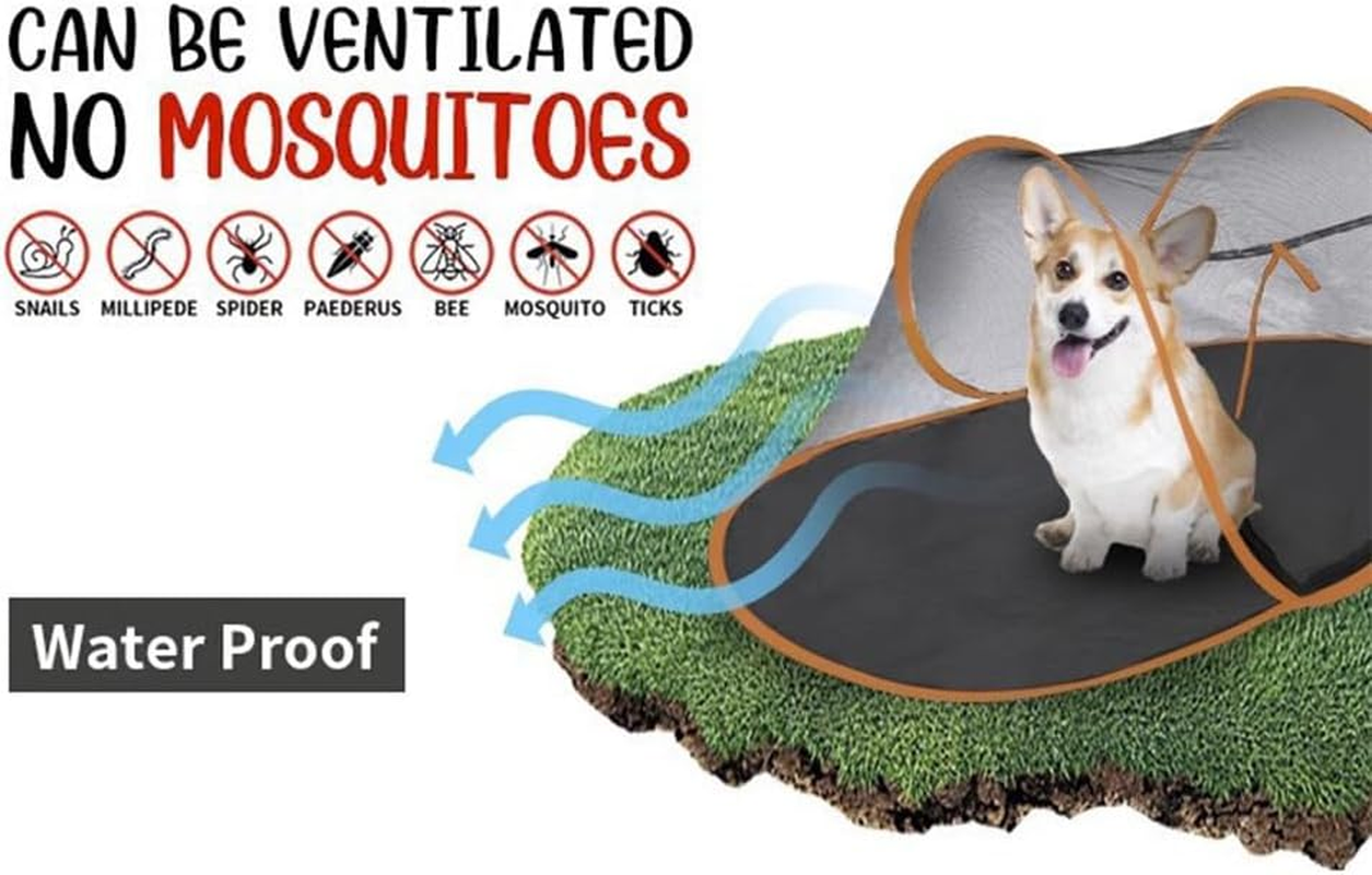 HPAMR Cat Tent Outdoor, Pet Enclosure Tent, Pop up Crate, Portable Cat Mesh Tents Pet Cage, Indoor Playpen Portable Exercise Tents, Pet Playpen, Foldable Kennel image number 2