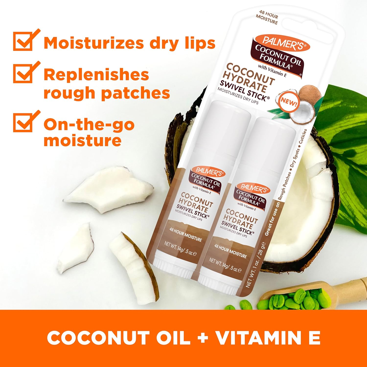 Palmers Coconut Oil Protec and Hydrate Kit 2 X 0.5Oz Lip Moisturizer Unisex 2 Pc image number 5