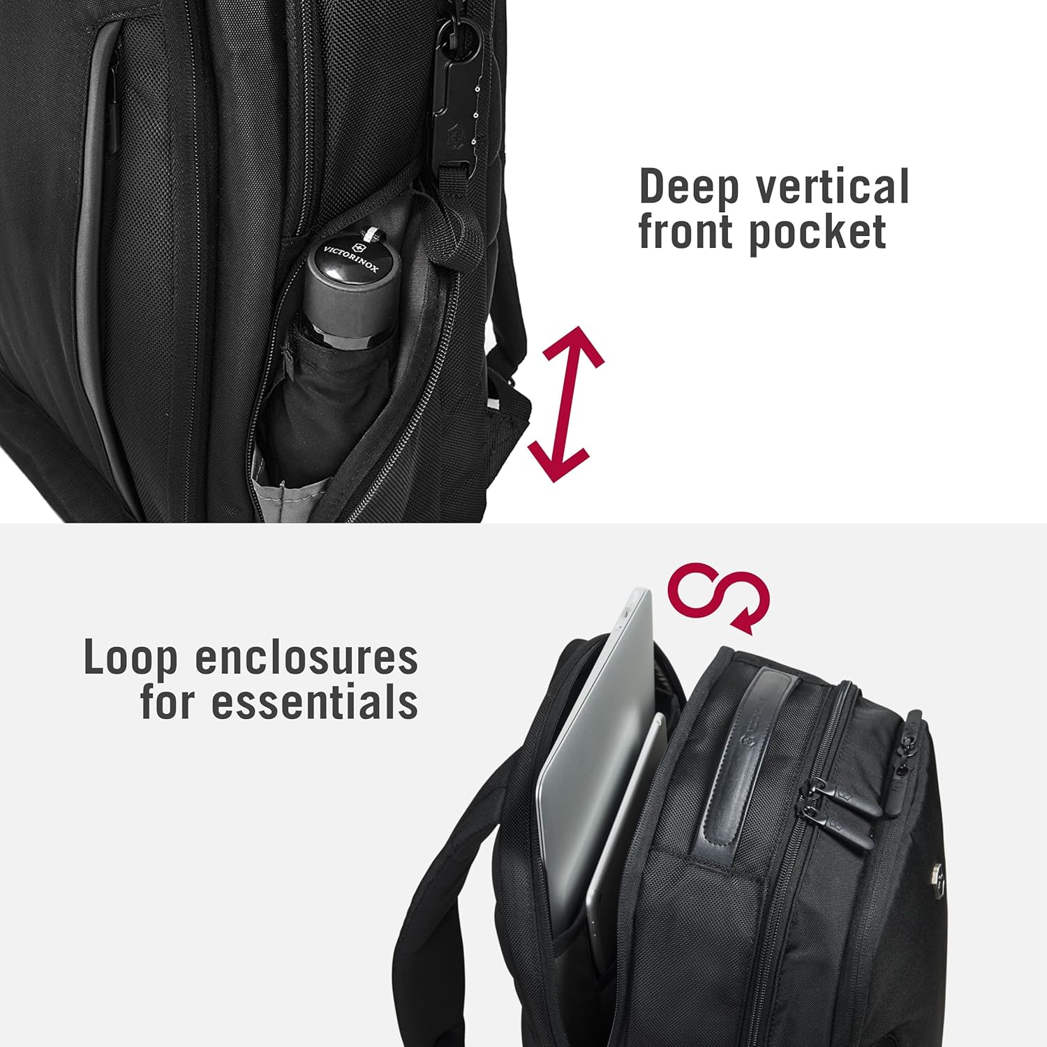 Victorinox 602154 Altmont Professional Essential 15" Laptop Backpack, Black image number 2