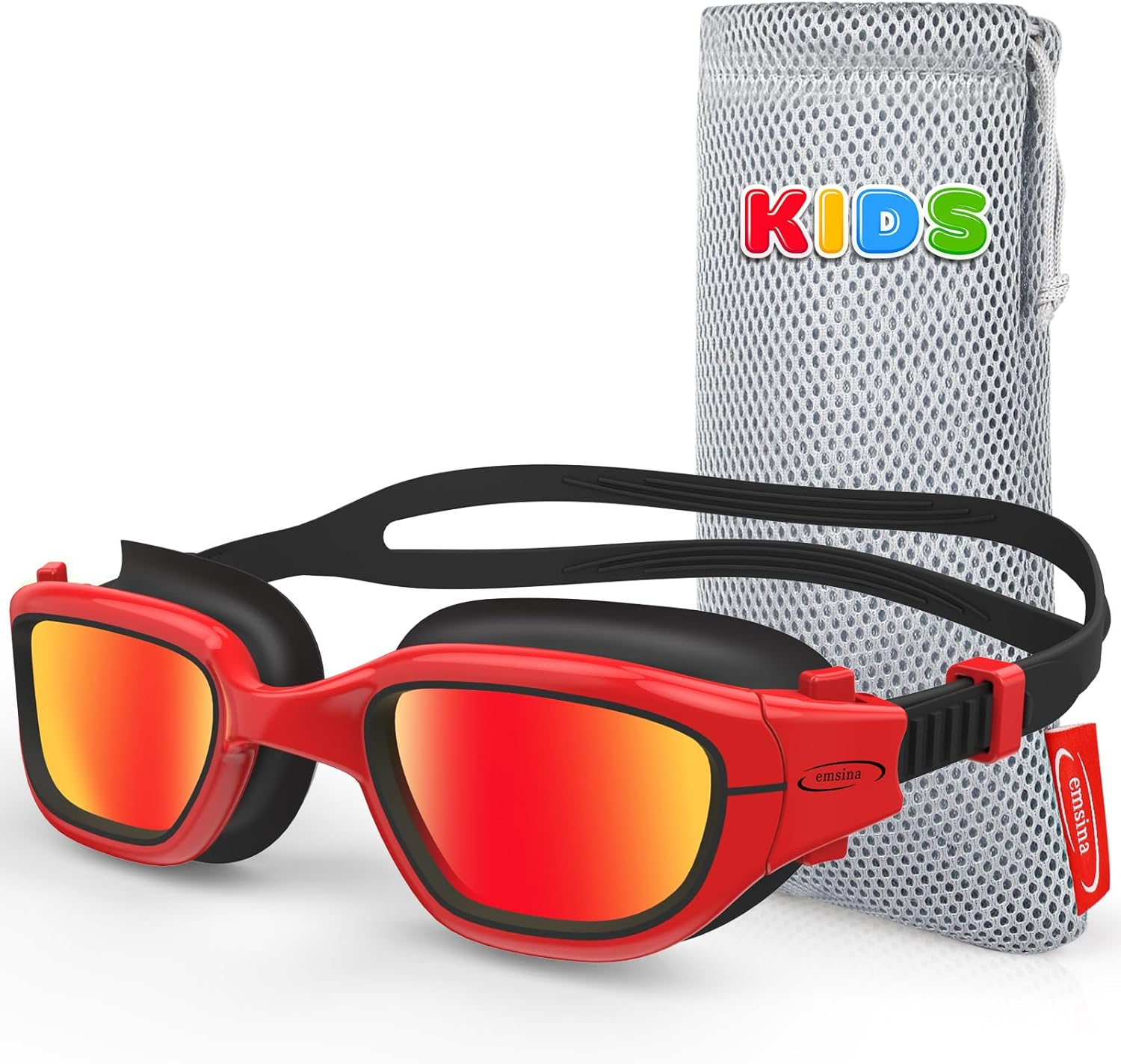 Kids Swim Goggles,Super Anti-Fog Swimming Goggles for Kids Age 7-12 Boys and Girls