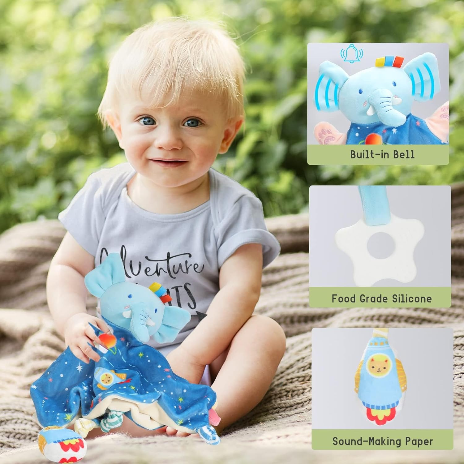 Omebel Baby Boy Gifts,Baby Shower Gifts for Boys,Newborn Baby Gifts,Baby Boy Gift Basket,Unique Baby Gift Essential Stuff,Gender Reveal Gifts, Swaddle Blanket Baby Boy Gifts - Pink image number 3