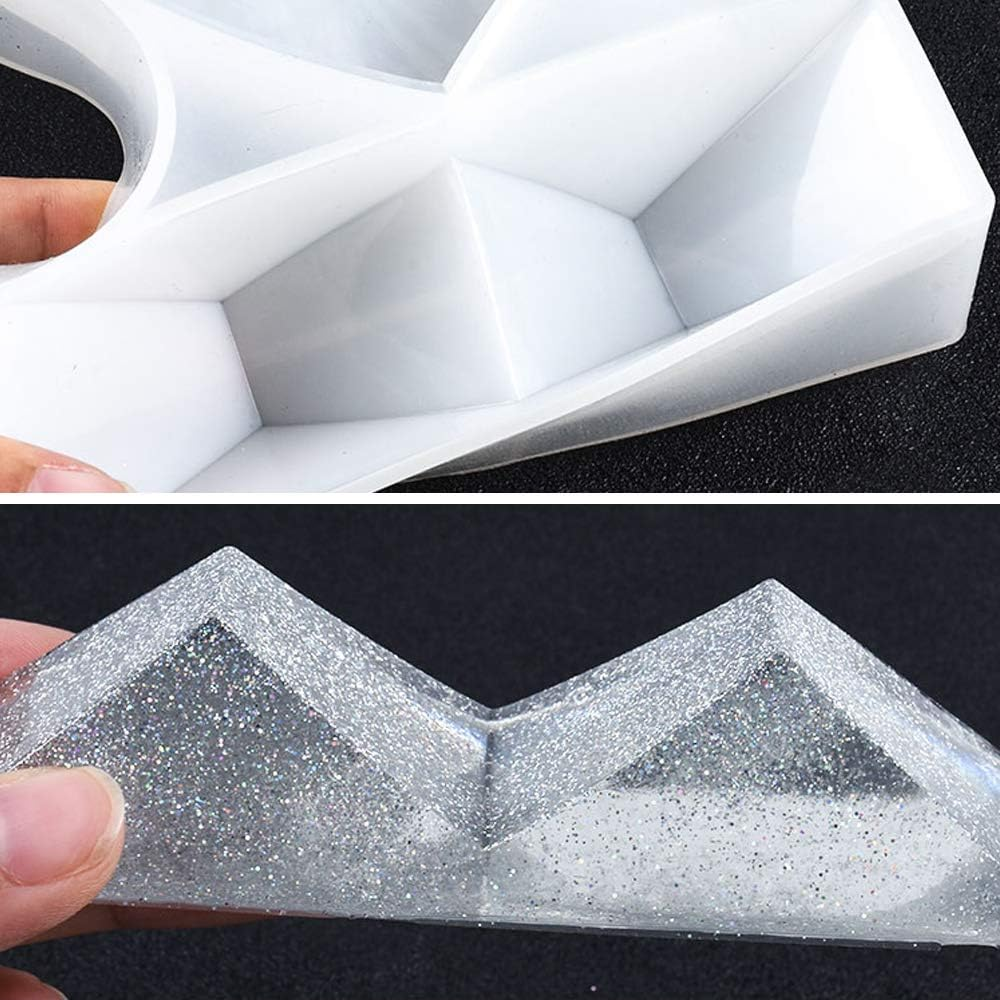 Maxin Photo Frame Resin Mold, Rectangle & Heart Shape Silicone Epoxy Molds for Casting,Handmade Gifts,Diy Crafts, Home Decor,Personalized Photo Frame