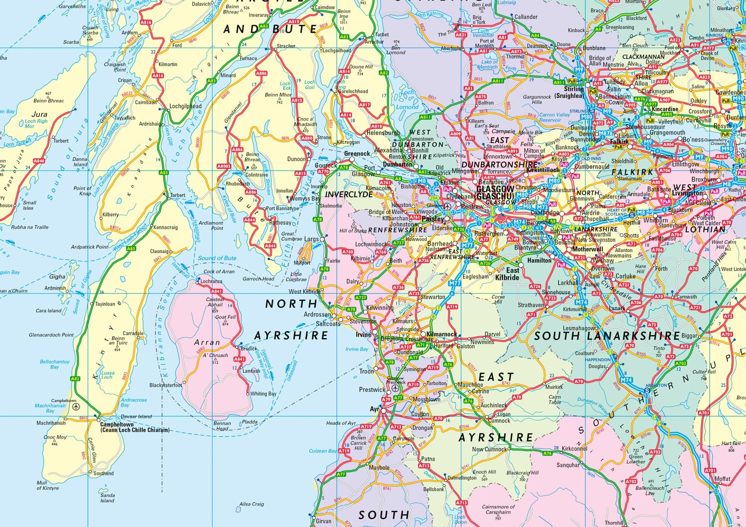2026 Collins Road Map of Britain: Clear and Detailed Folded Map of Scotland image number 3