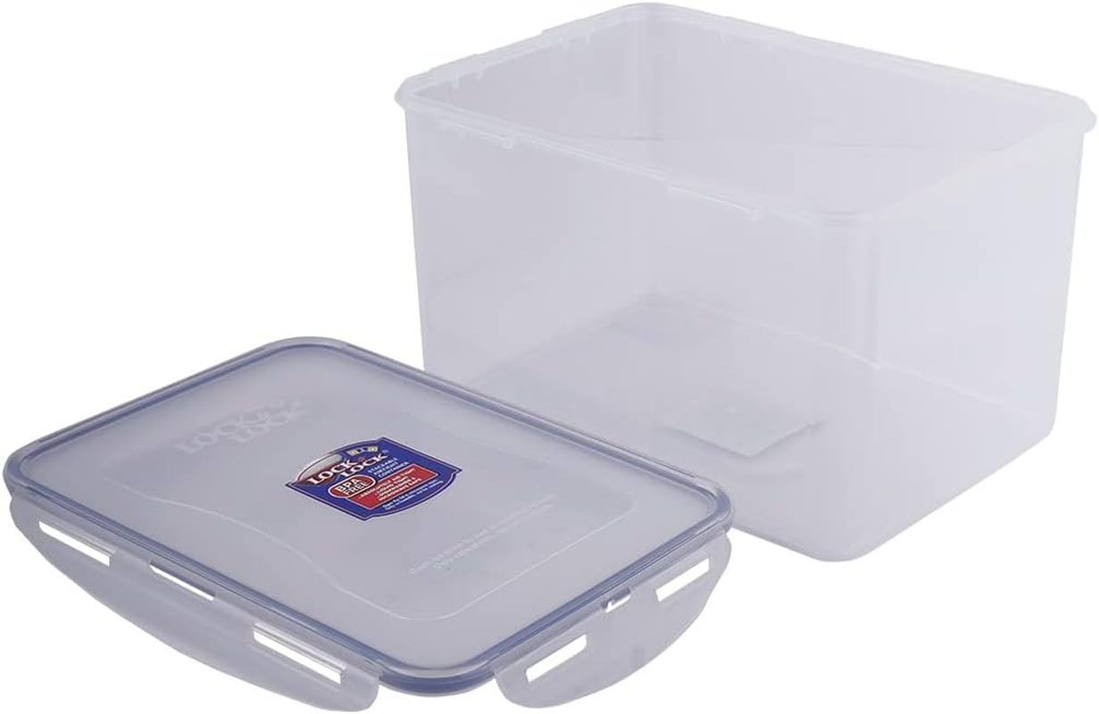 Lock and Lock 70077 Classic Tall Rectangular Container, Clear 9.8 X 7.1 X 5.9" image number 2