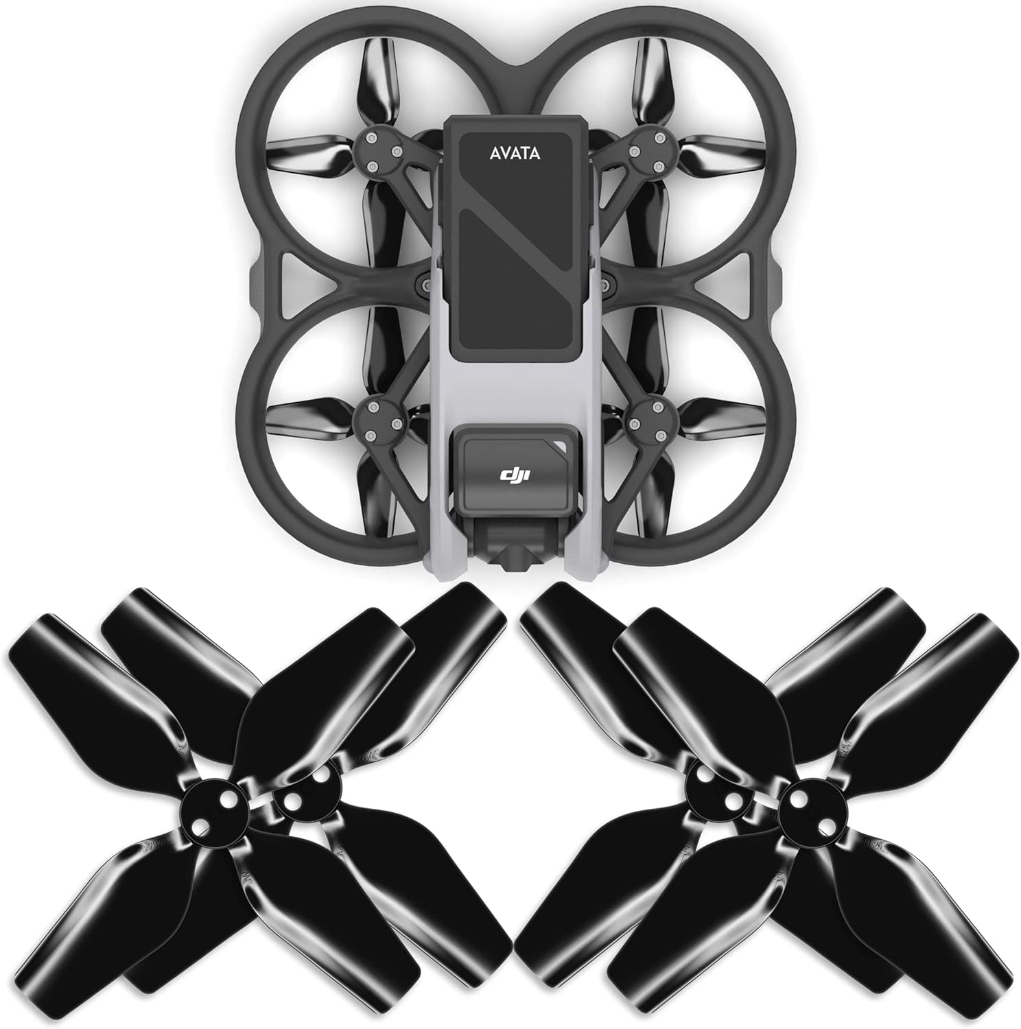 Master Airscrew 4-Blade Upgrade Propellers for DJI Avata - Orange, 4 Pcs