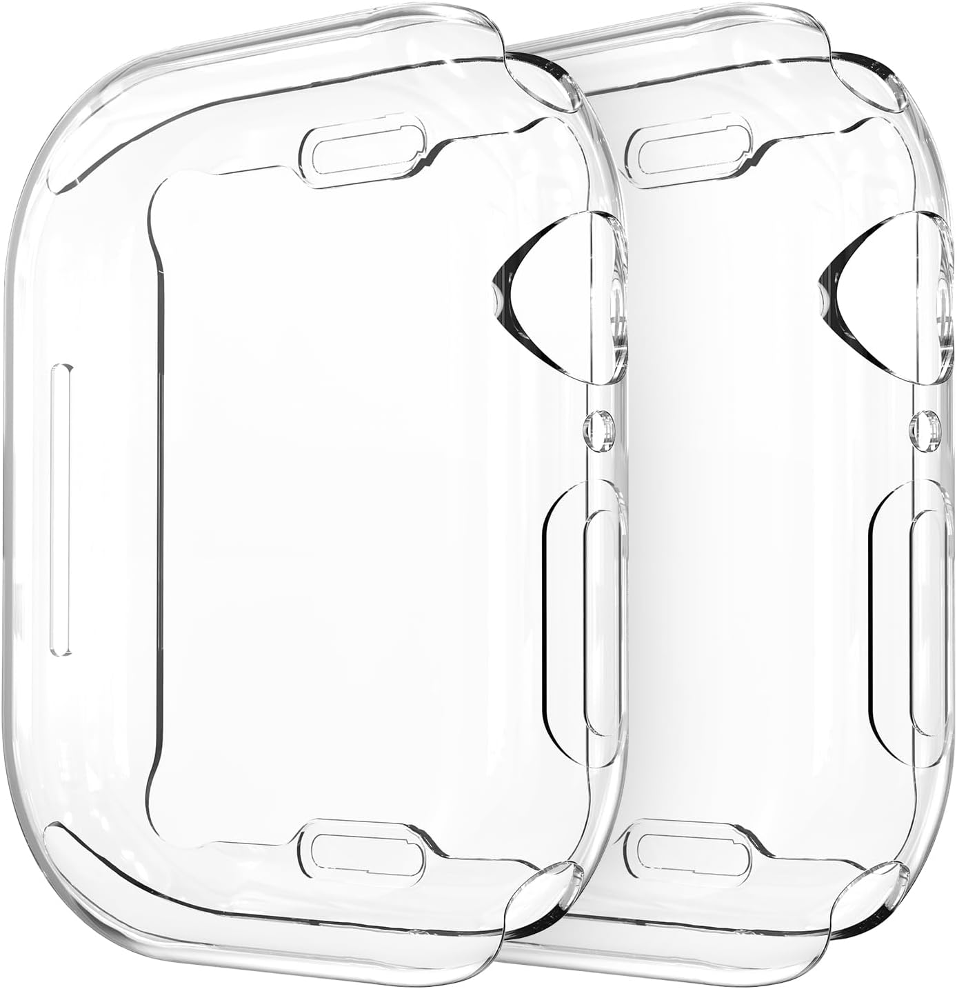 Simpeak 2PACK Soft Screen Protector Case Compatible with Apple Watch Series 10(42Mm 46Mm) Series 9 Ultra 8 7(41Mm 45Mm 49Mm) Series 6 SE 5 4(40Mm 44Mm) Series 3 2(38Mm 42Mm),Clear (40Mm) image number 3