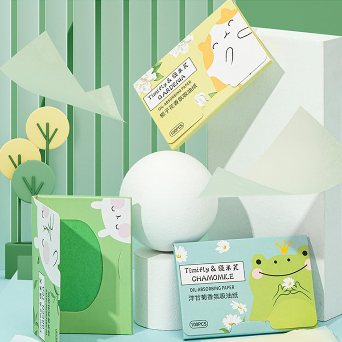 XYTAHDM 600 Sheets Blotting Paper Oil Control Paper Face Blotting Paper Face Oil Absorbent Paper for Men Women Oily Skin (6 Colours) image number 2