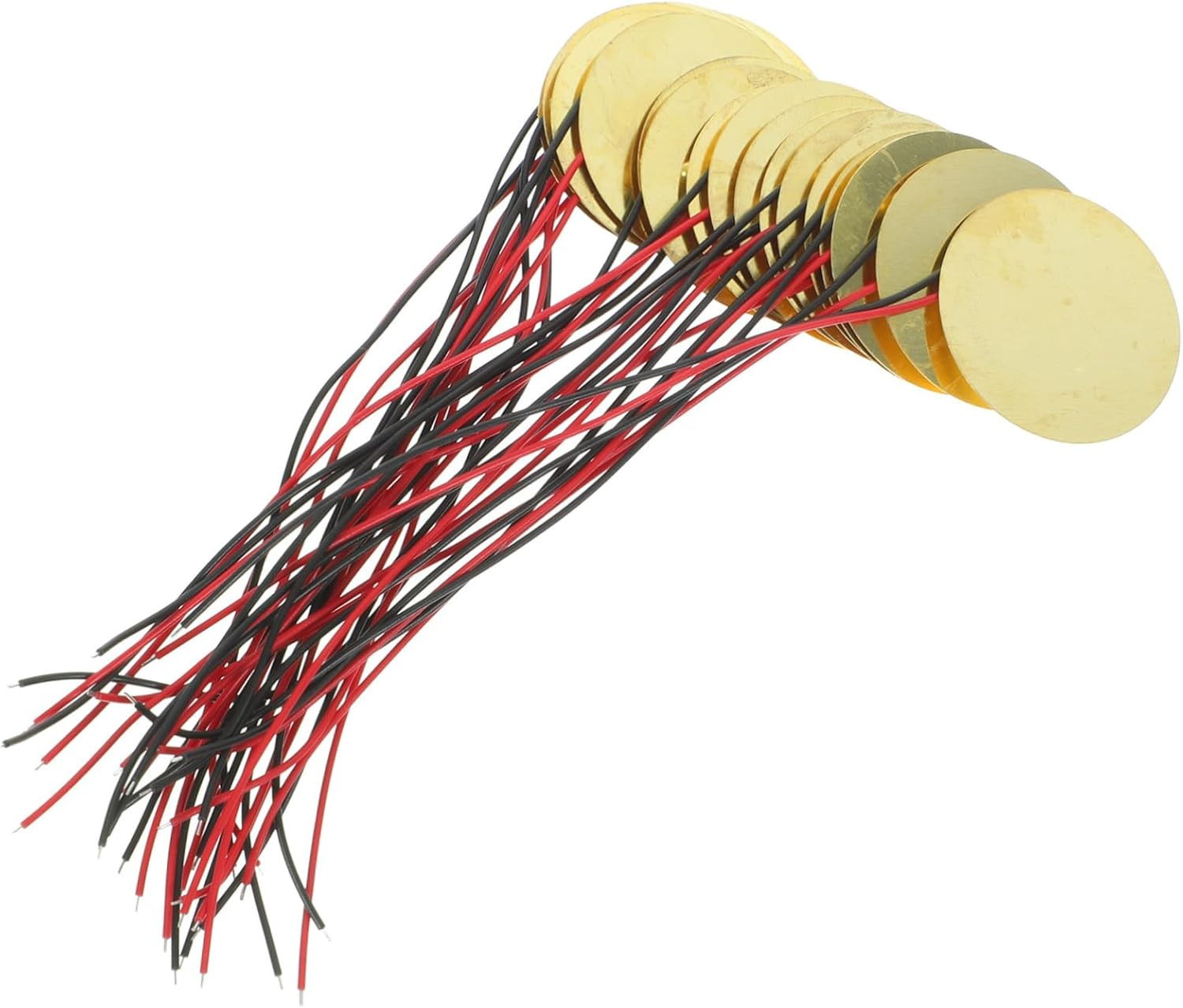 20Pcs 27Mm Piezo Element Buzzer with Copper Tab Wire, Passive Trigger Drum Discs for Acoustic Musical Instruments, Suitable for Cbg Guitar Accessories image number 3