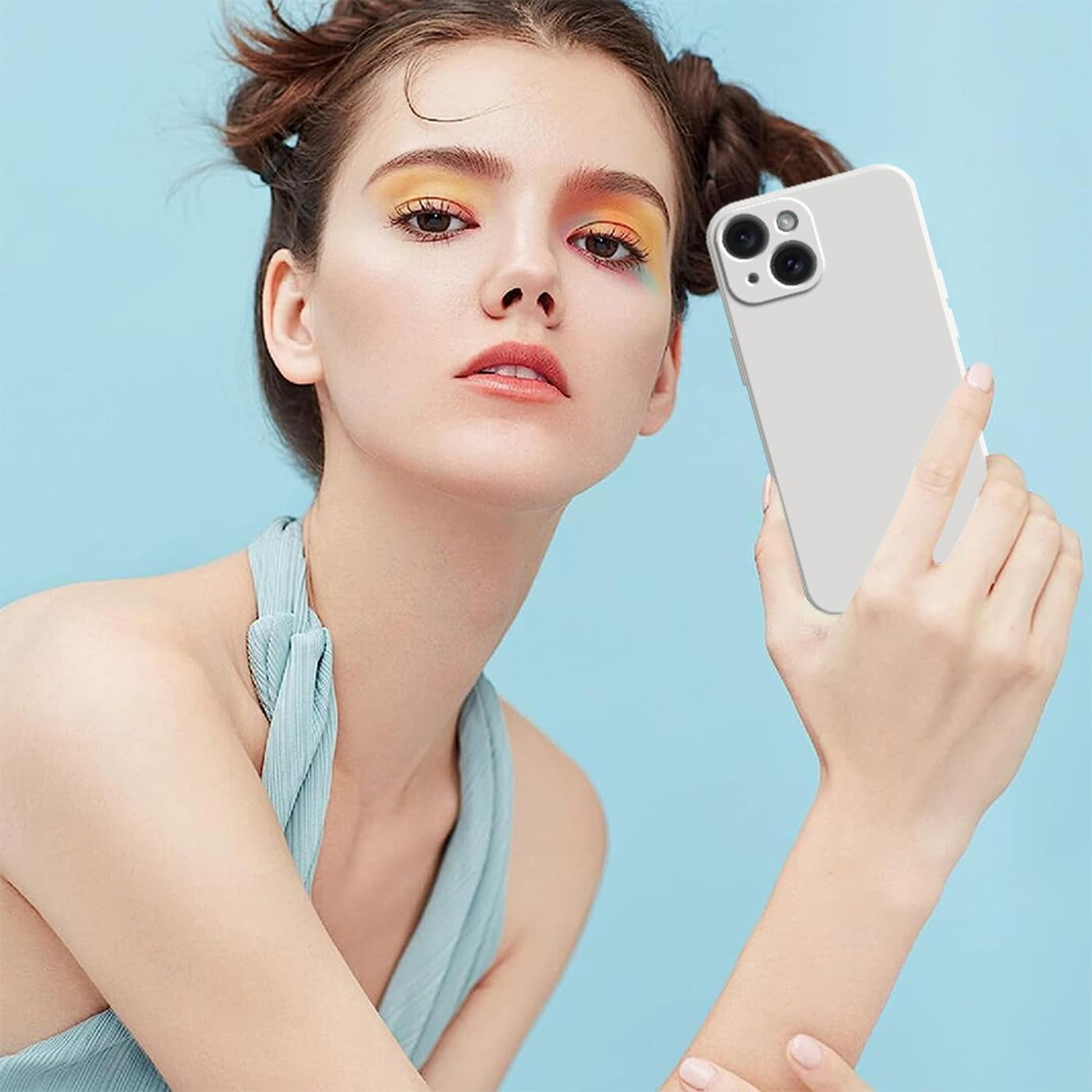 YUXING Silicone Case for Samsung Galaxy A17 5G 4G, Fashion Pattern Cute Mobile Phone Case, Shockproof, Non-Slip, Durable, Ultra Thin Protective Case (Green) image number 4