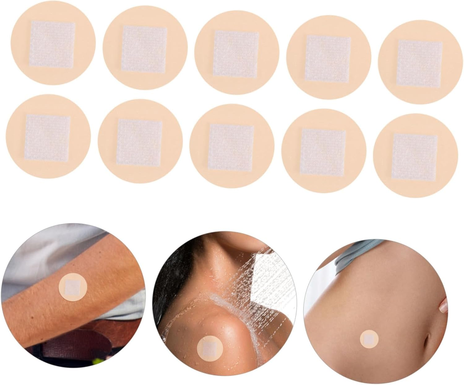 Gatuida round 100Pcs Tape Fabric Bandages Hemostasis Adhesive Plaster Adhesive Waterproof Sacral Adhesive Tape Care image number 1