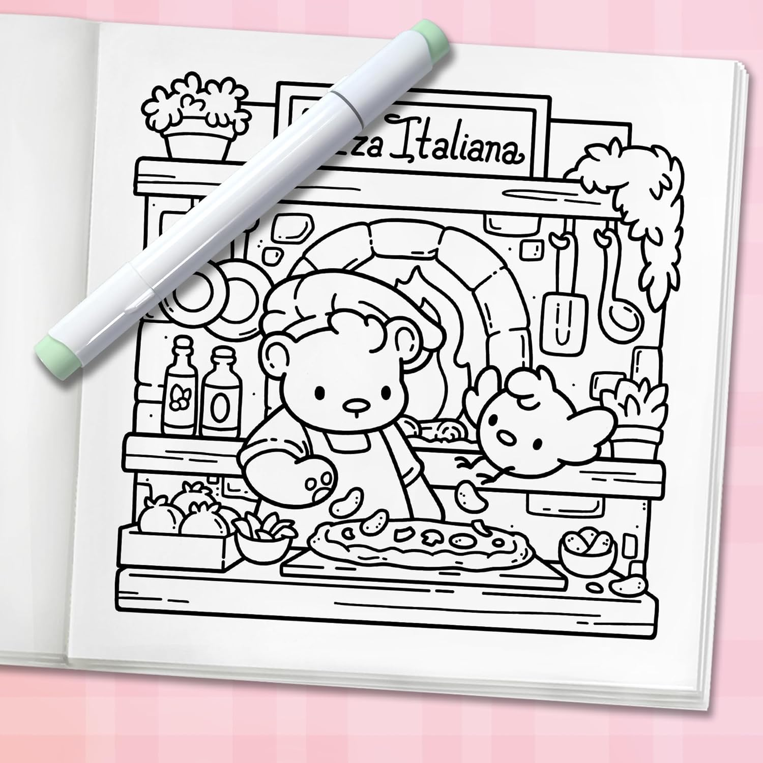 Cozy Europe: Cute Coloring Book for Adults and Teens with Charming Characters and Delightful European Scenes for Relaxation image number 3