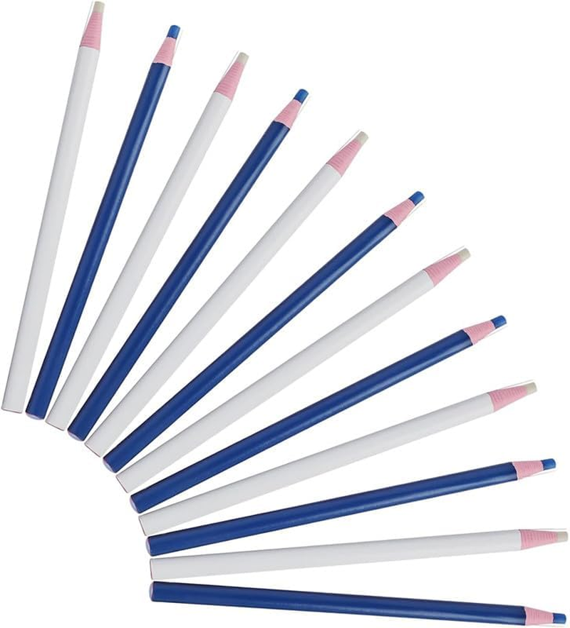 Sewing Mark Chalk Pencils, 12Pcs Tailor'S Chalk Pens Sewings Marking Pencil, Sewings Marker Tracing Pencil,Sewing Marking Tailor Pencils for Fabric image number 2