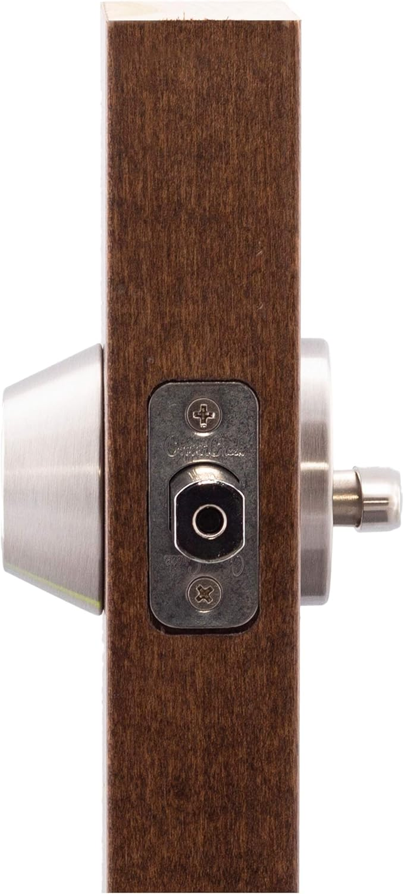 Copper Creek DB2410SS Single Cylinder Deadbolt, Standard Size, Satin Stainless - Black image number 5