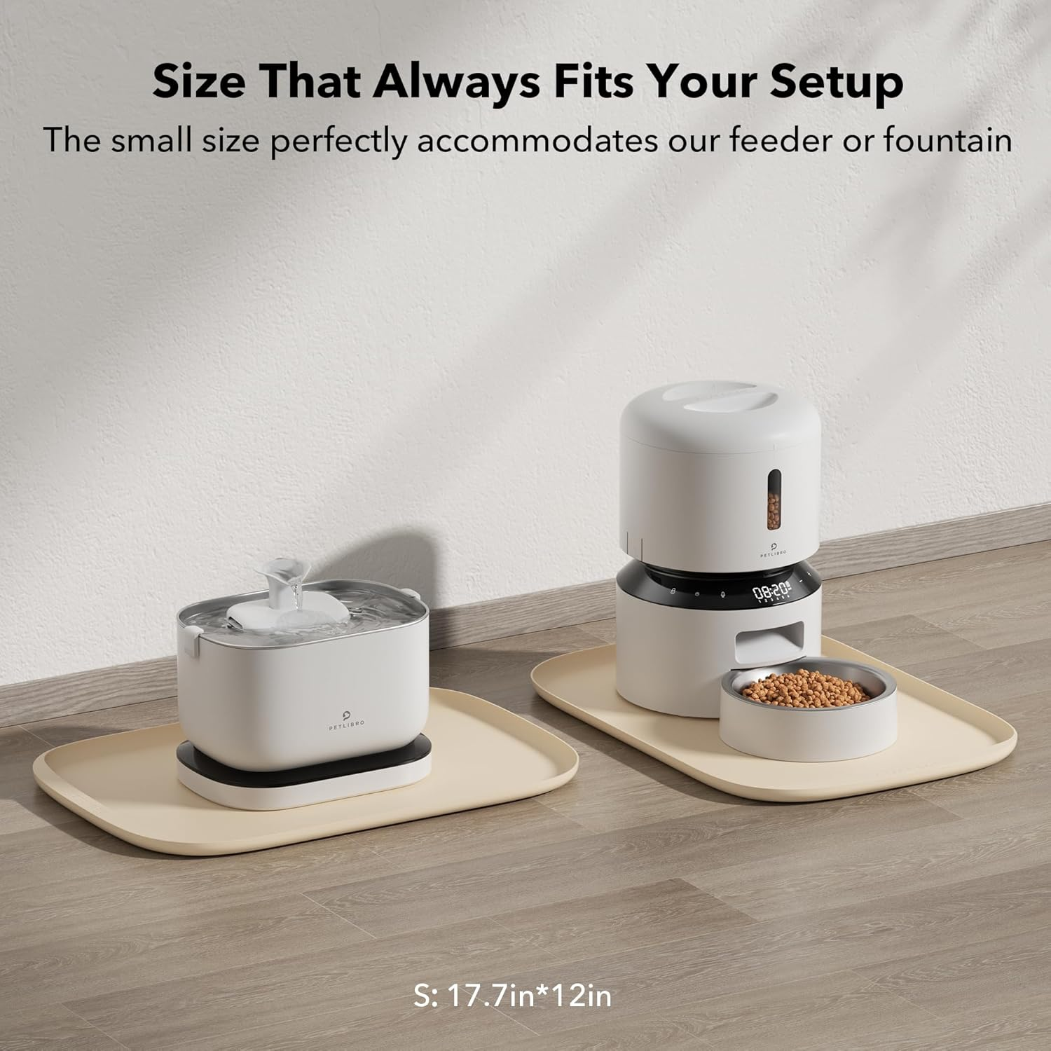 PETLIBRO Pet Mats for Dogs and Cats, Extra Large Dog Bowl Mat for Food and Water or Fountain, Non-Slip Waterproof Pet Feeding Mat Small Size image number 2