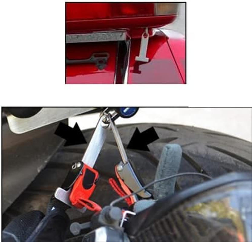 Qii Lu Helmet Strap D-Ring Lock Stainless Steel Motorcycle, Steel Ring Lock Universal (Silver & Black) image number 5