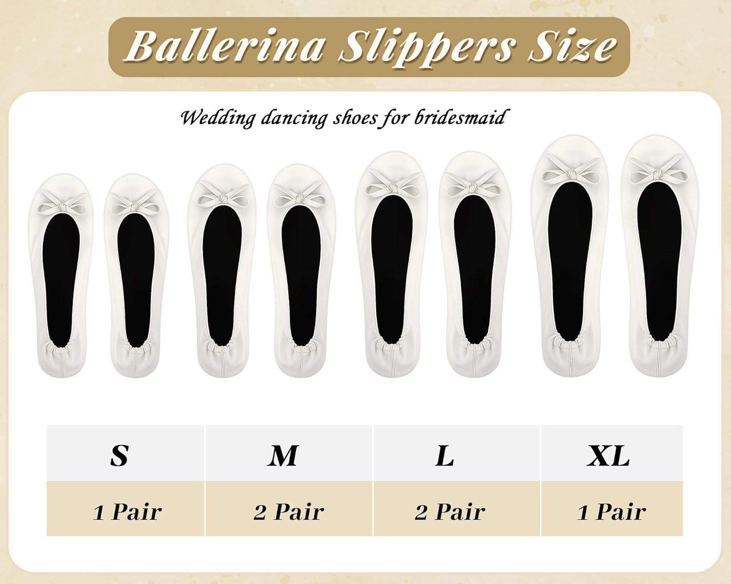 Jecery 6 Pairs Wedding Bridesmaid Ballet Flat Set Women Foldable Flats Portable Ballerina Slippers Wedding Dancing Shoes for Guests Bachelorette Party Gifts Bridal Shower Supplies - Pink image number 2