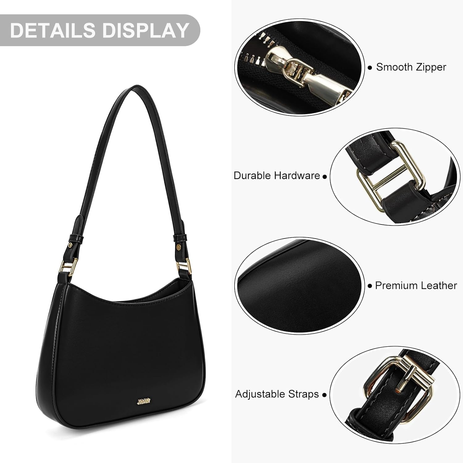 BLAZDEVE Shoulder Bag Y2K Clutch Purse for Women, Leather Handbags Crossbody Bag Party Purses, Ladies Evening Clutch Bags, Y2K Fashion Crossbody Bag for Evening Holiday Wedding - Wine Red image number 5