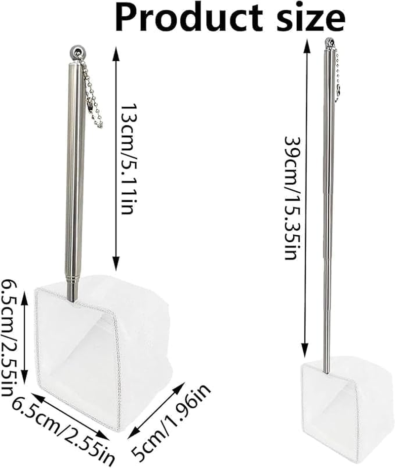 Aquarium Shrimp Net Tiny Fish Tank Net, 2Pcs Fish Tank Extender Shrimp Net Shrimp Catch Net,Fish Tank Shrimp Net Shrimp Fishing Net Mesh Aquarium Fishing Net Shrimp Mesh Net with Extendable Handle