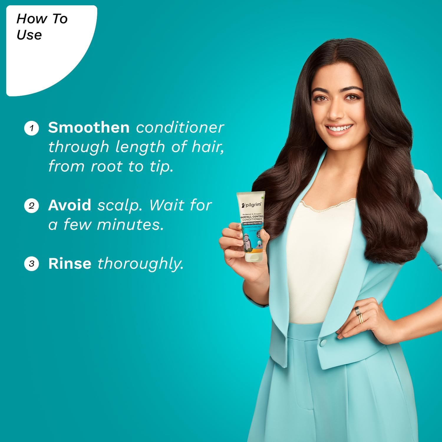 Pilgrim anti Hairfall Conditioner with Redensyl, Anagain 200Ml White image number 1