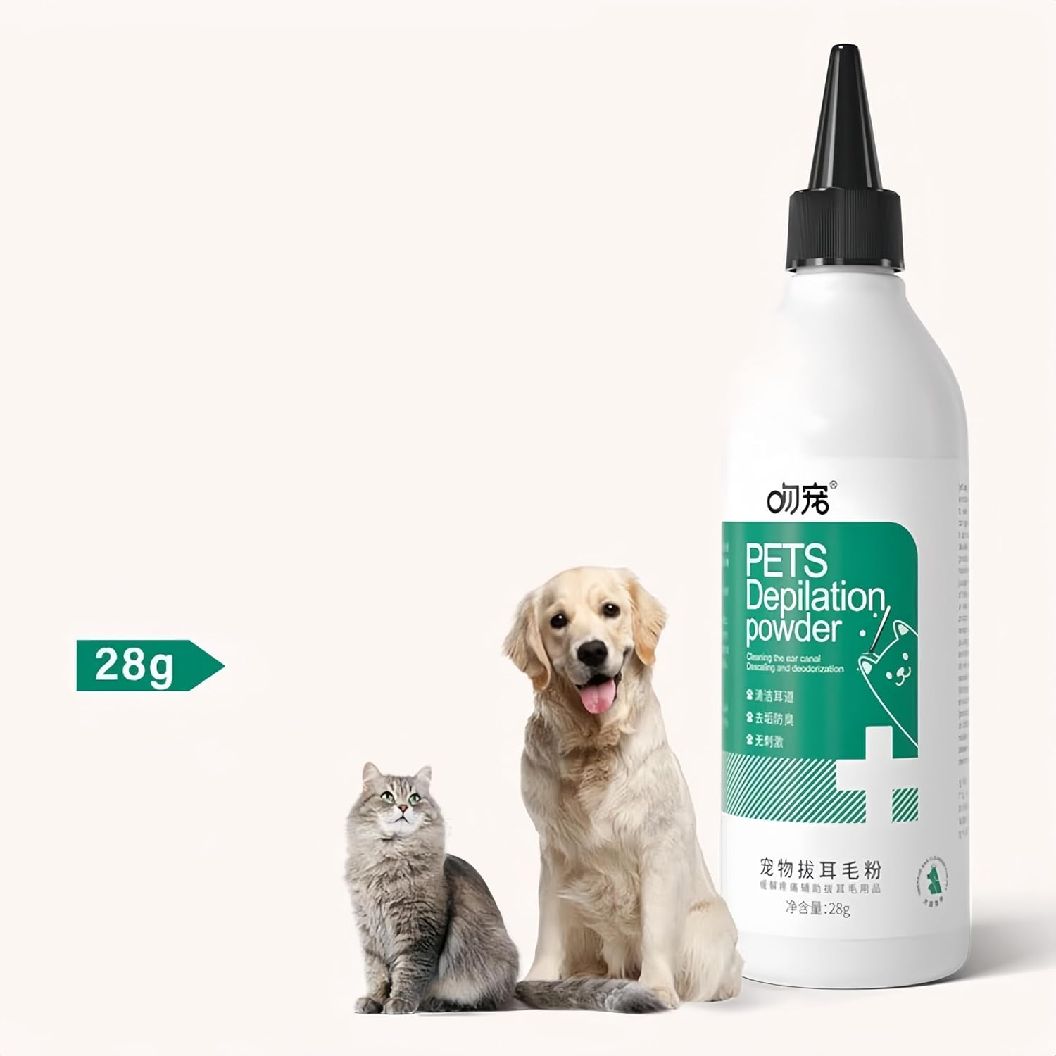 Pet Ear Cleaning Powder - Ear Hair Removal Powder - Keep Your Pet'S Ears Clean and Healthy (A) image number 4