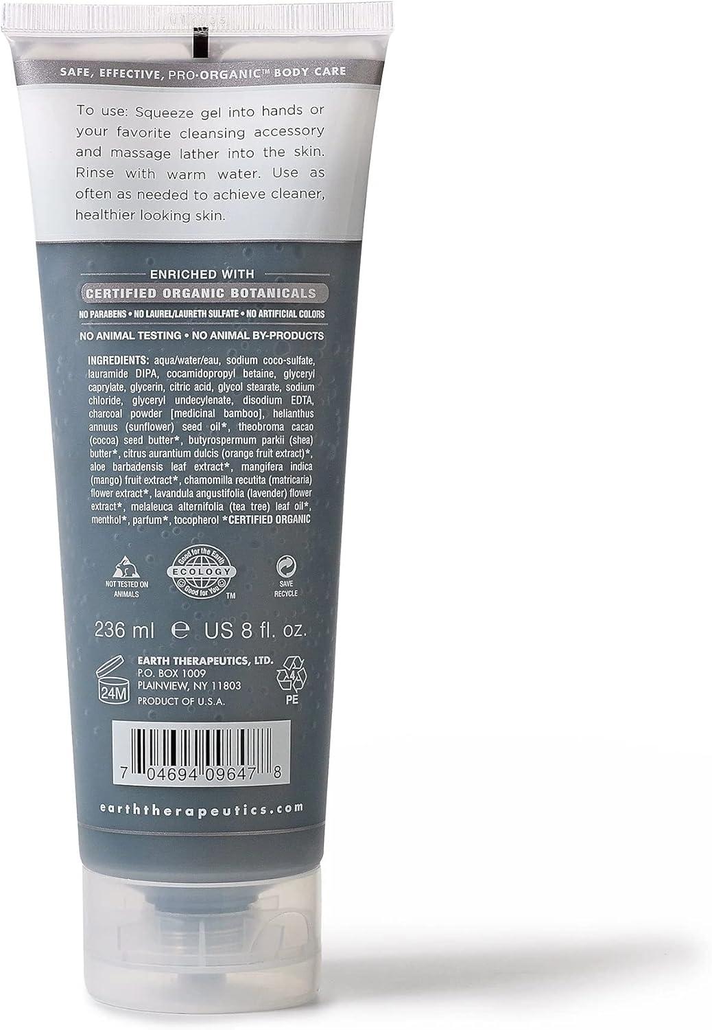 Earth Therapeutics Purifying Charcoal Body Wash