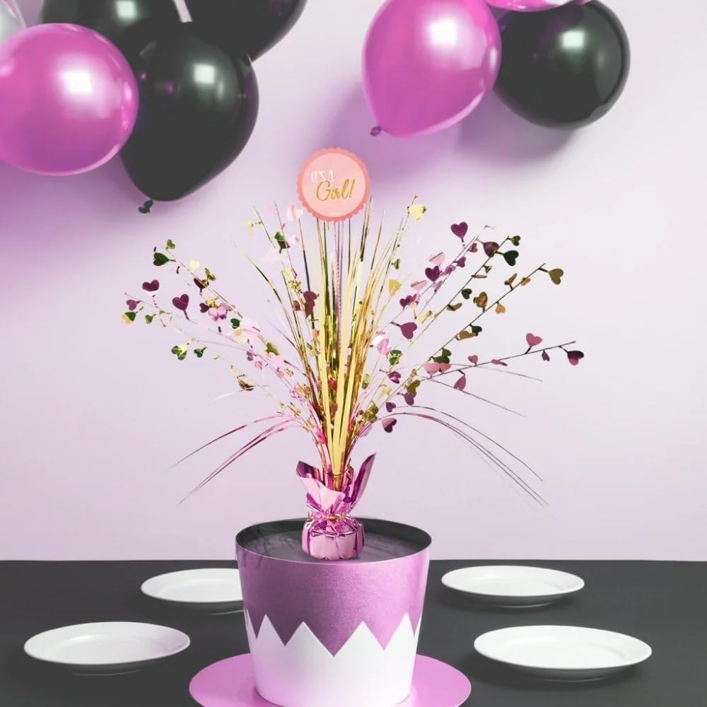 Amscan Baby Shower Girl Spray Centrepiece image number 3